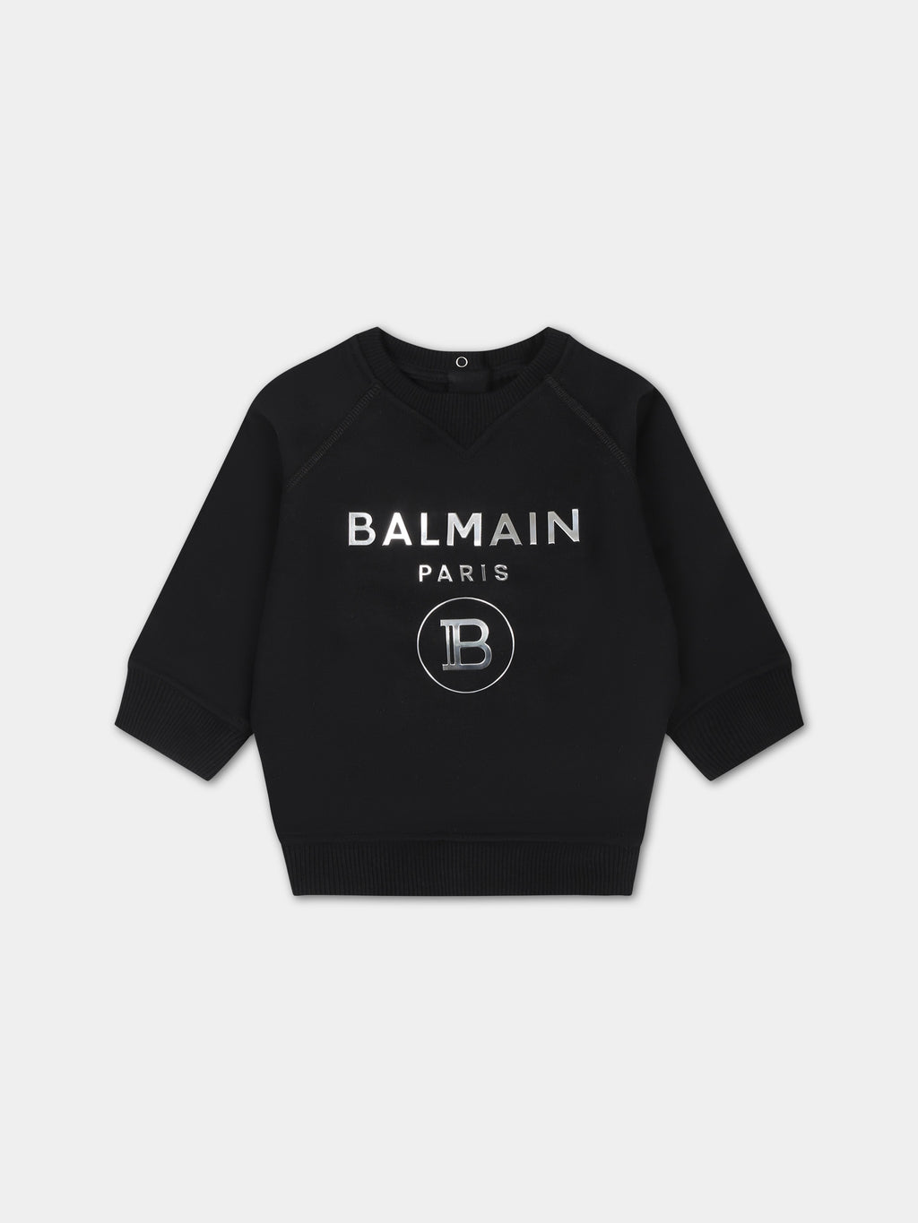 Black sweatshirt for babykids with logo
